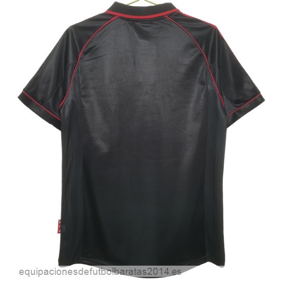 Nuevo 3ª Camiseta AC Milan Retro 1998 1999 Negro Baratas